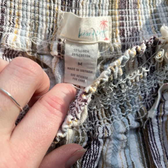 Flowy relaxed boho linen pants bundle of 2 •size medium - Picture 7 of 12